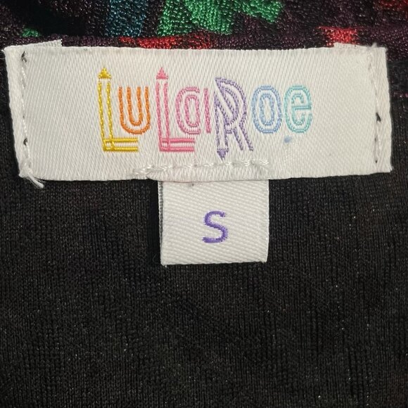 Lularoe Womens Sarah Long Duster Size Small Geometric Cardigan Front Pockets - Picture 8 of 9